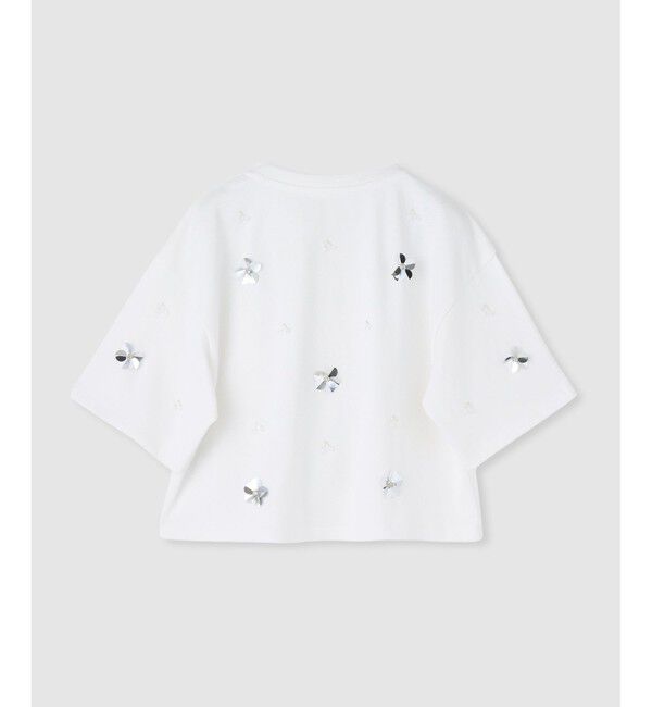 LOULOU WILLOUGHBY「【LOULOU WILLOUGHBY】スパンコールＴシャツ」|Tシャツ・カットソー|