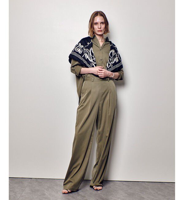 allureville「フィブリルタックパンツ」|チノ|