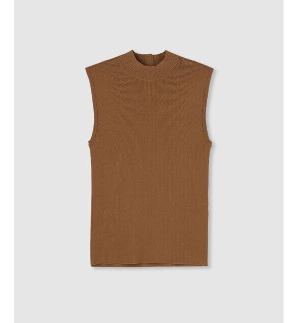 allureville「バック釦プルオーバー」|ニット・セーター|ブラウン