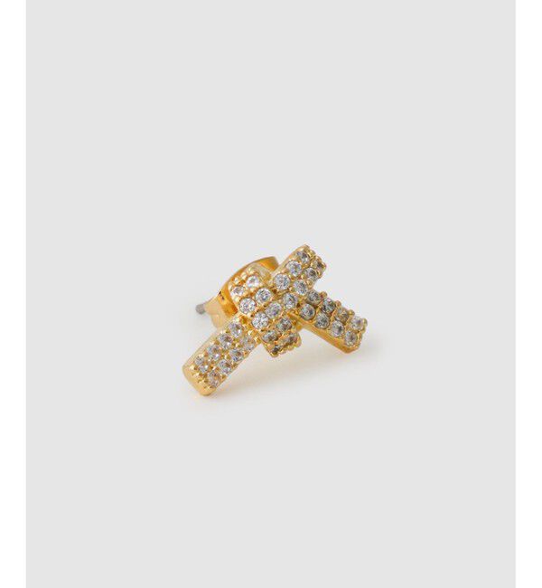 allureville「リボンビジューピアス」|ピアス|