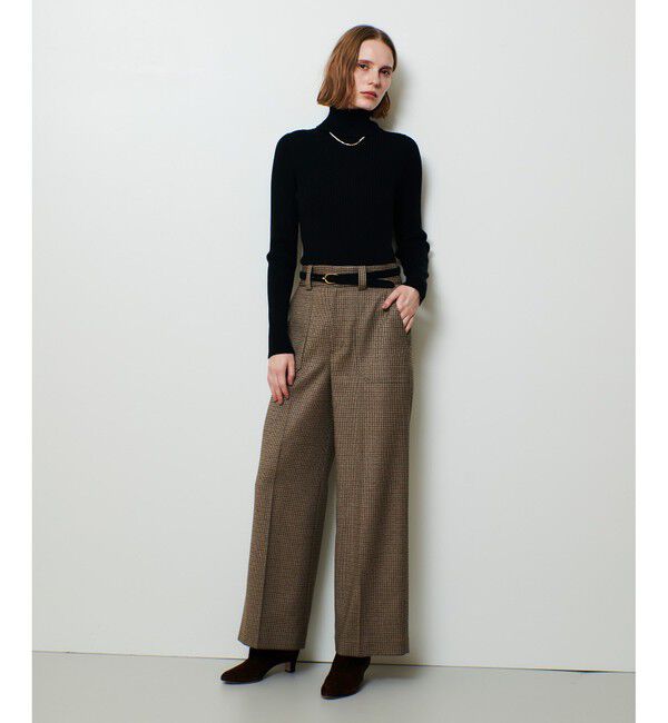 allureville「CHIC TWEEDベイカーパンツ」|スラックス|