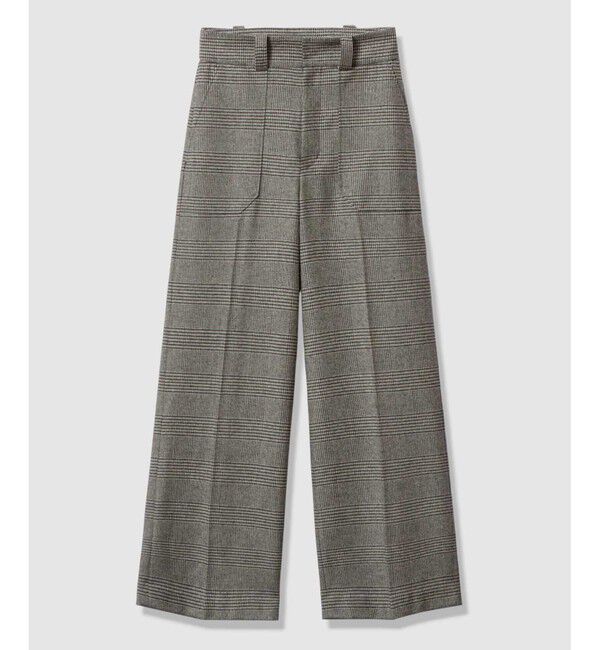 allureville「CHIC TWEEDベイカーパンツ」|スラックス|ブラック