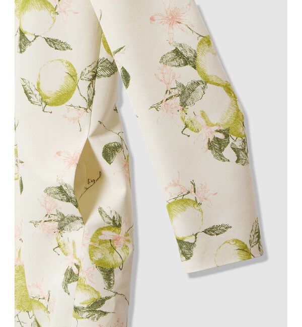 LOULOU WILLOUGHBY「【LOULOU WILLOUGHBY】RATTIレモン柄ステンカラーコート」|ダッフルコート|