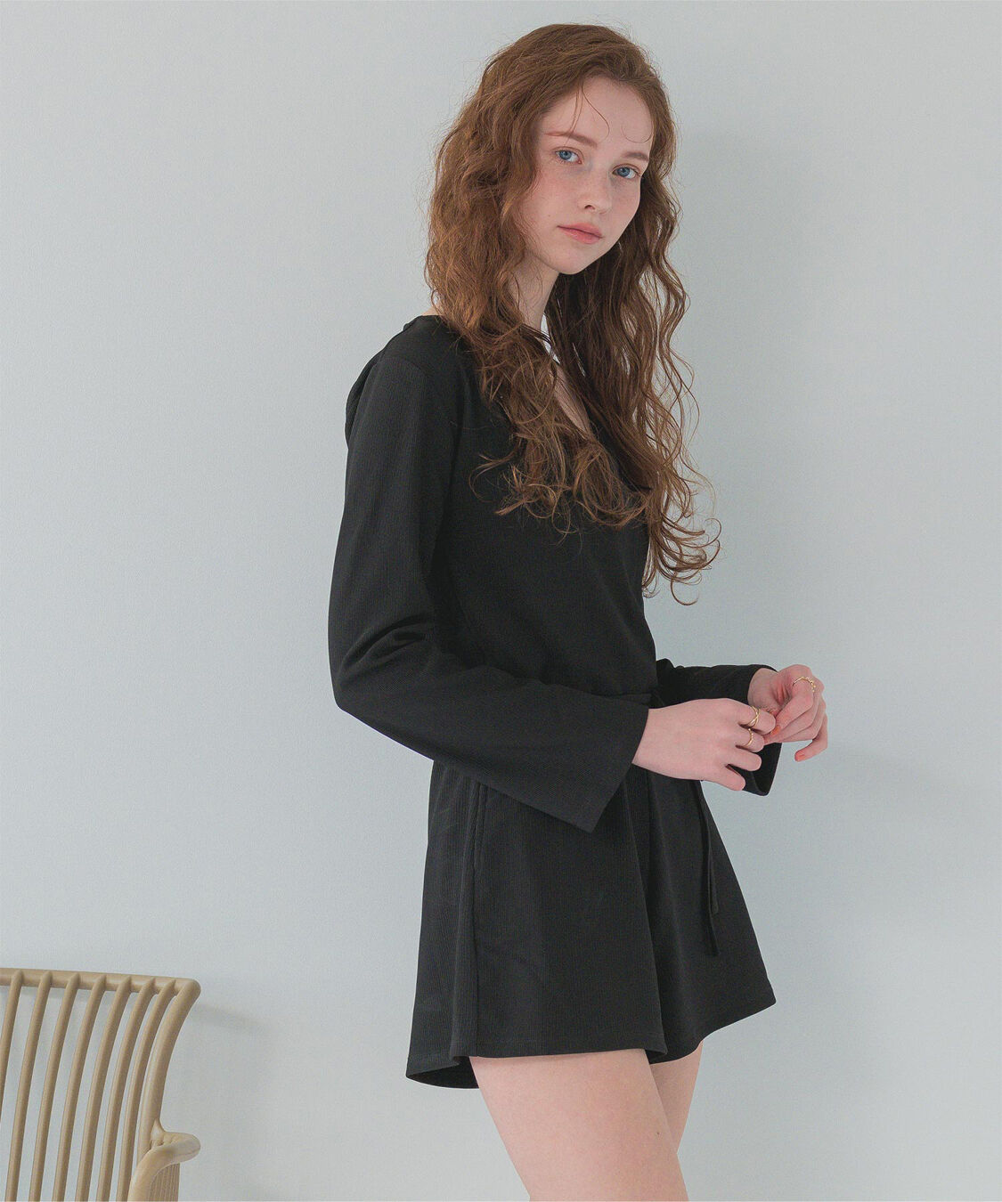 SEA DRESS「カシュクールオールインワン」|コンビネゾン|