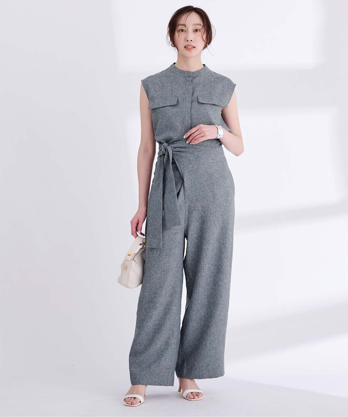 ur's「リネンライクノースリーブトップス」|シャツ・ブラウス|