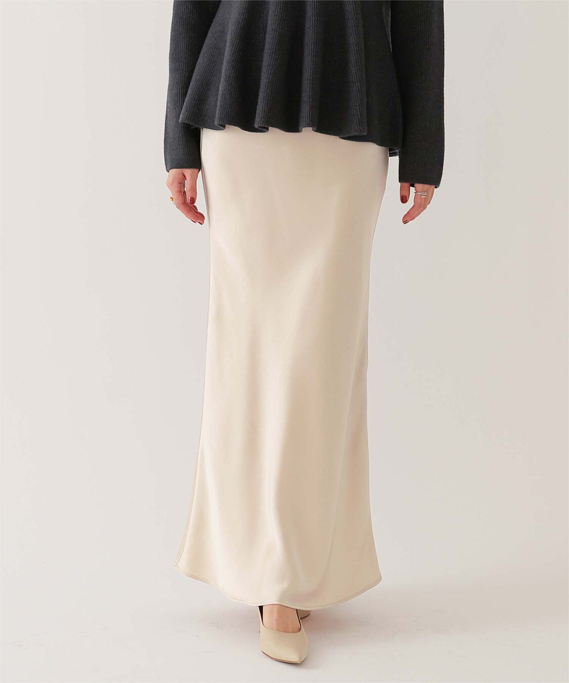 ur's「サテンマーメイドマキシスカート」|スカート|