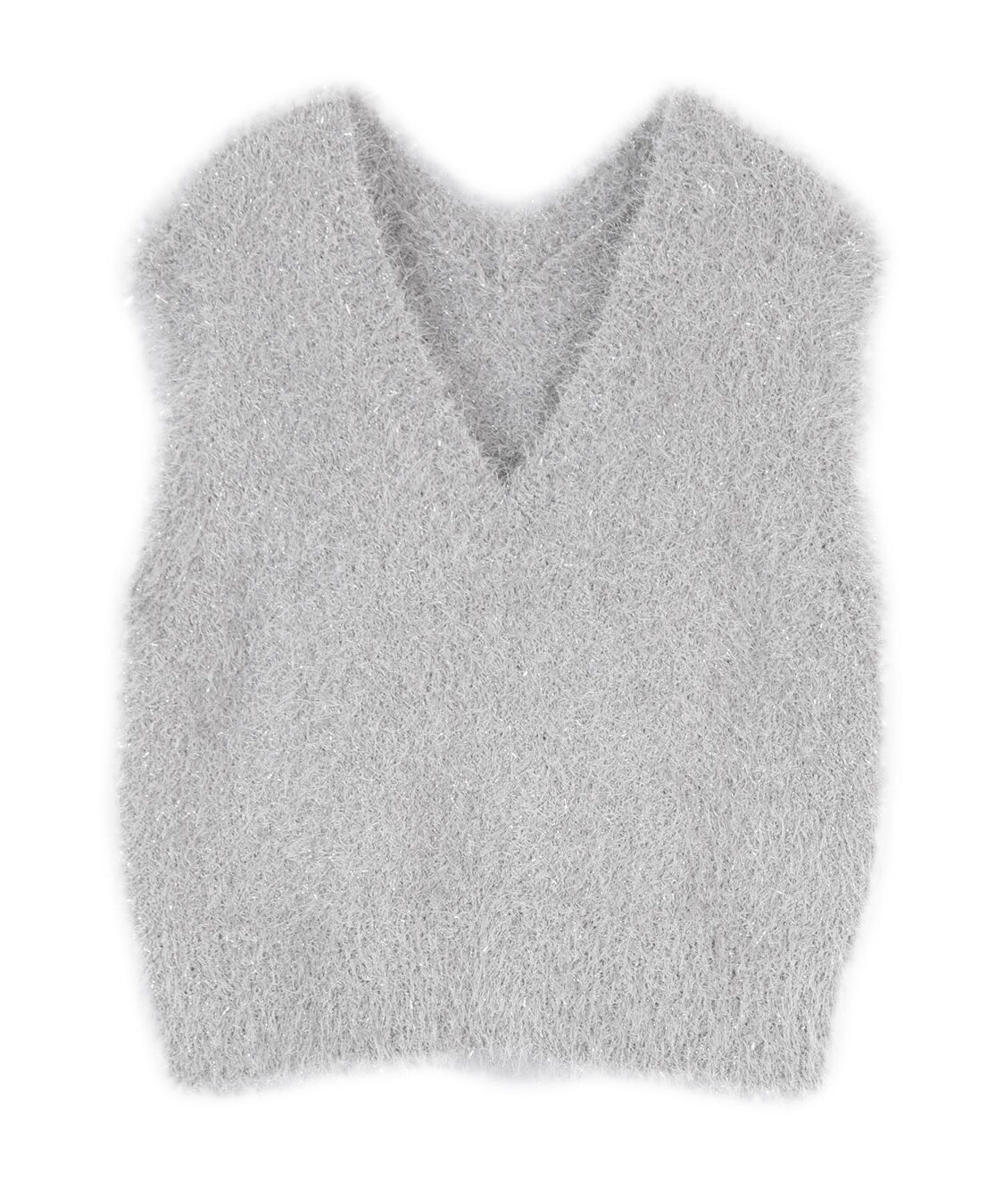 titivate「前後2wayVネックシャギーニットベスト」|ニット・セーター|