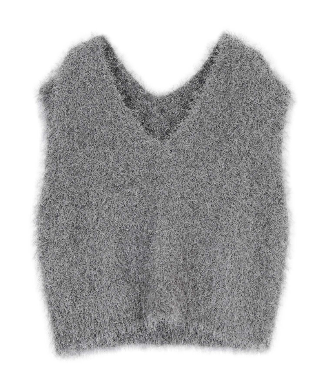 titivate「前後2wayVネックシャギーニットベスト」|ニット・セーター|