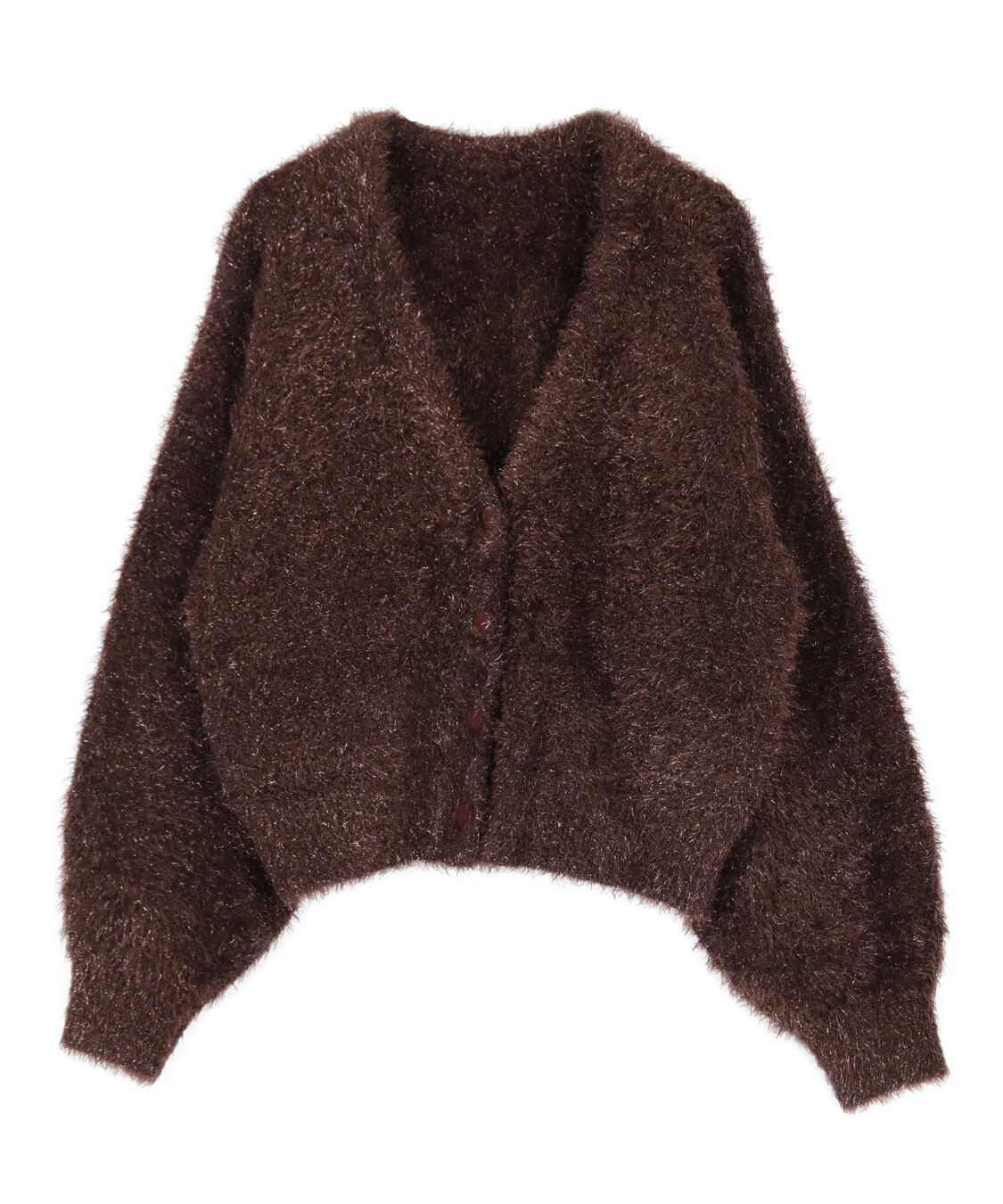 titivate「ふわっとラメシャギーニットカーディガン」|ニット・セーター|