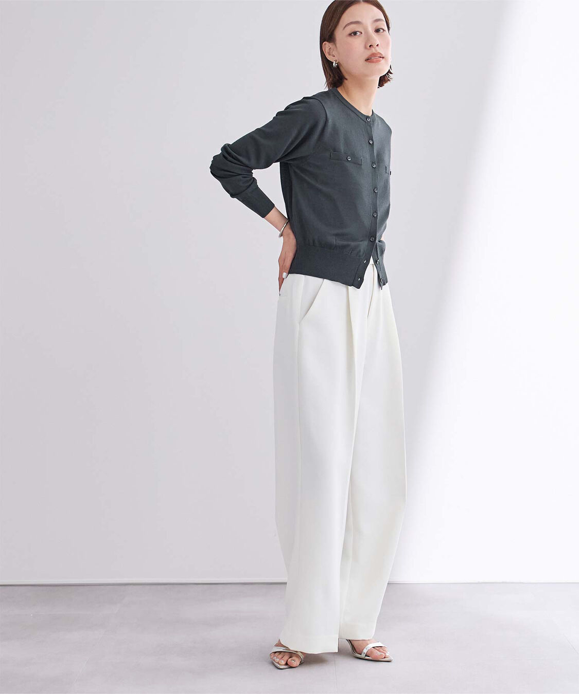 ur's「UVケアコンパクトベーシックニットカーディガン」|ニット・セーター|