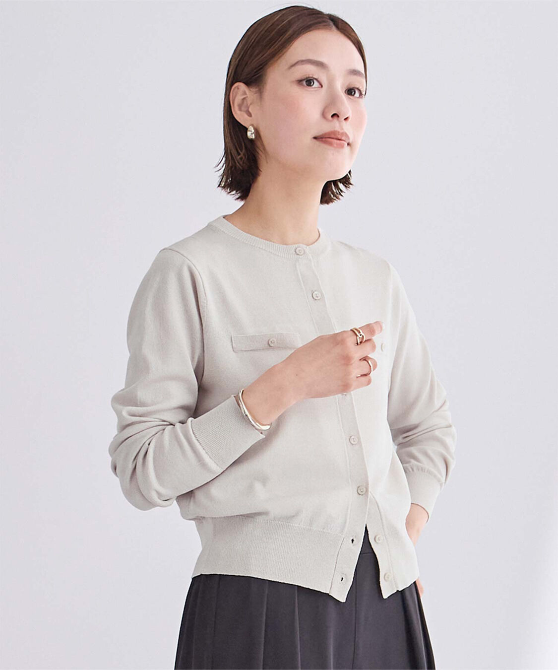 ur's「UVケアコンパクトベーシックニットカーディガン」|ニット・セーター|