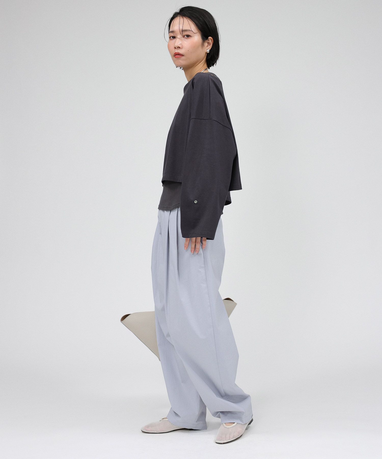 BABYLONE「ﾜｲﾄﾞｼｮｰﾄT/ﾀﾝｸｾｯﾄ」|Tシャツ・カットソー|