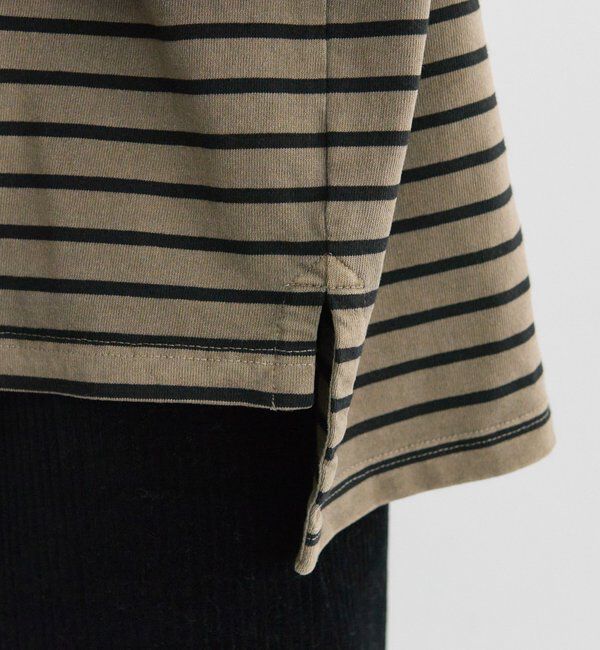  「ピグメントボーダーヘンリーネックカットソー」|Tシャツ・カットソー|