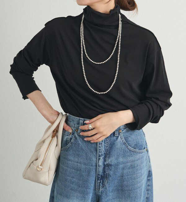  「【25AW新色登場！】コットンシアーハイネックカットソー」|Tシャツ・カットソー|