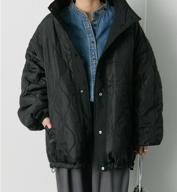  「【WEB限定】リバーシブルスタンドカラーパファージャケット」|テーラードジャケット|