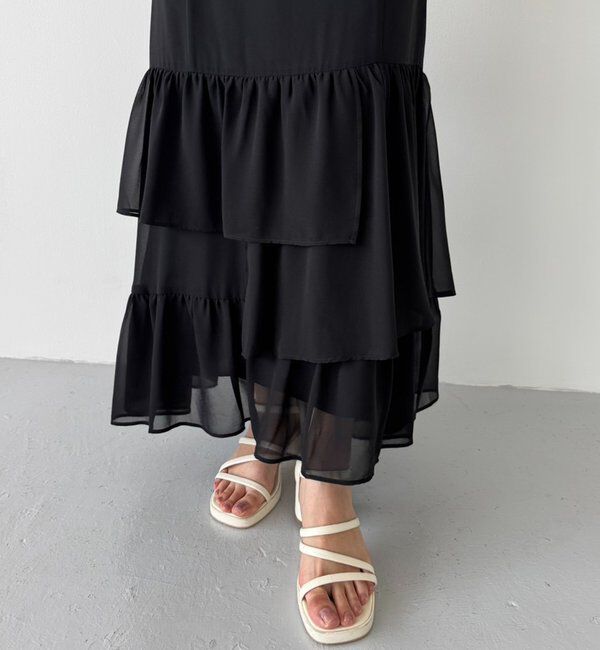  「ロングティアードスカート」|スカート|