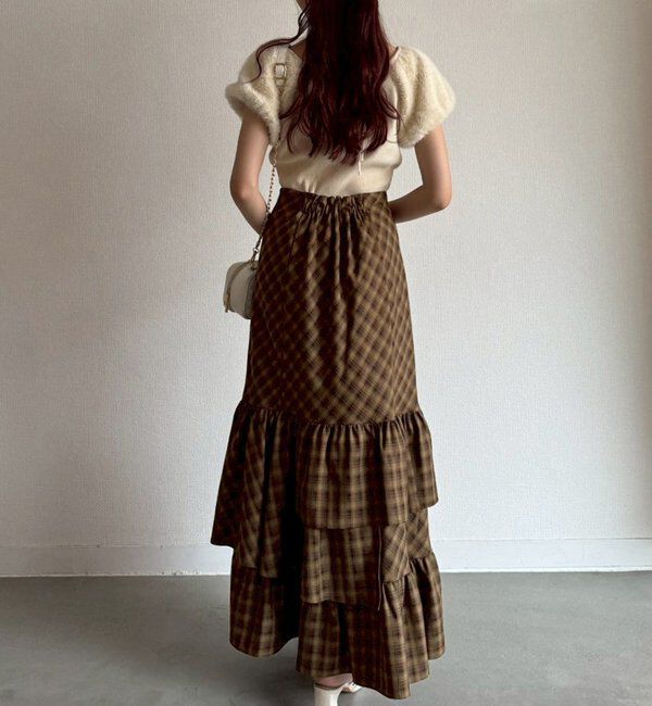  「ロングティアードスカート」|スカート|