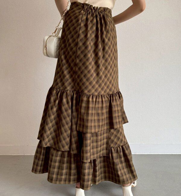  「ロングティアードスカート」|スカート|