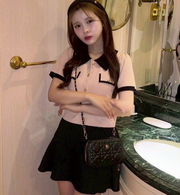  「ローウェストフレアミニスカート」|スカート|