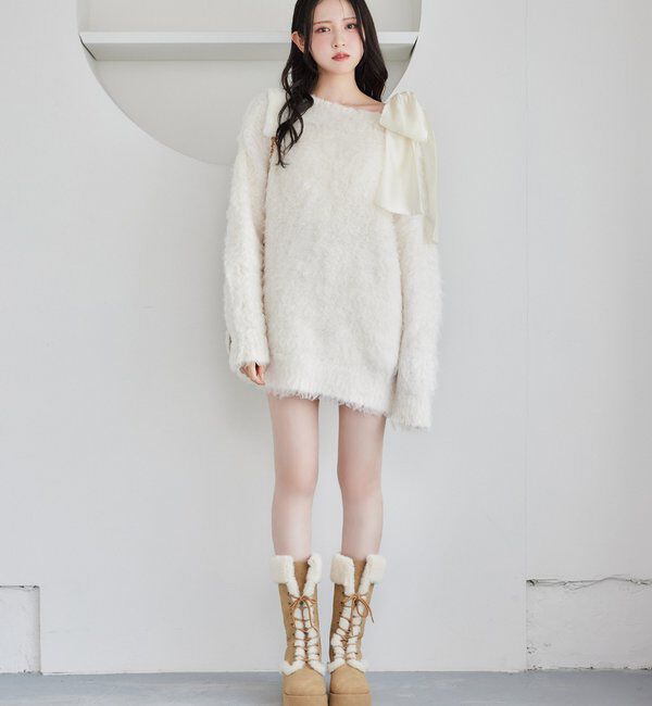  「メリーカールチュニックニット」|ニット・セーター|