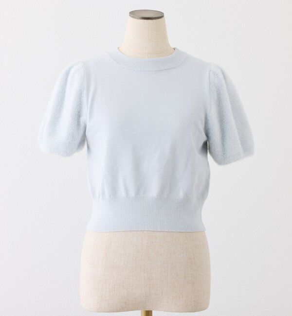  「【セットアップで着れる】アームウォーマー付きニット」|ニット・セーター|