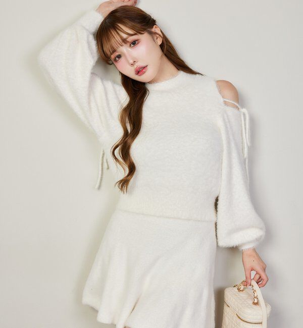  「【セットアップで着れる】シャギースカート」|スカート|