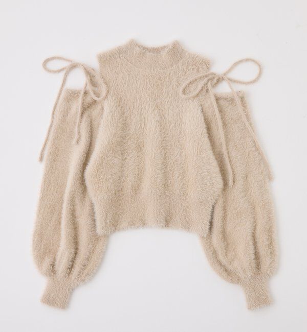  「2way肩あきシャギーニット」|ニット・セーター|