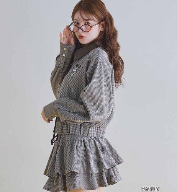  「【PEANUTSコラボ】スヌーピー刺繍入りバーンジャケット」|その他|
