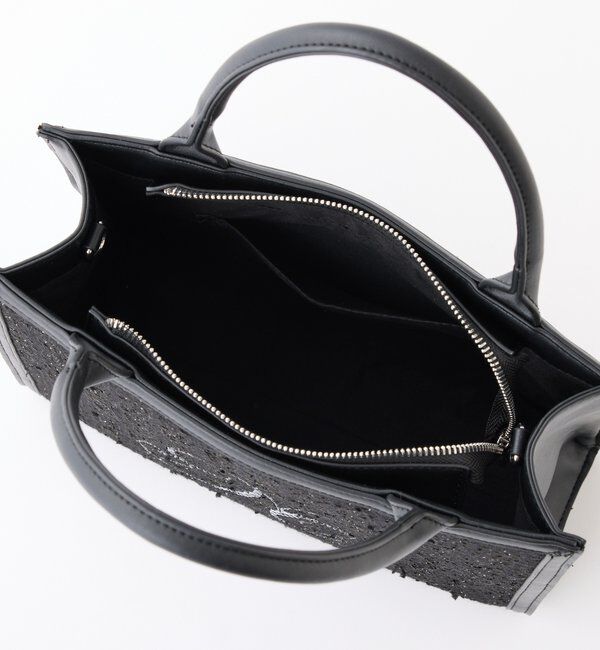  「ビジューロゴツイードミニトート」|ショルダー・メッセンジャー|