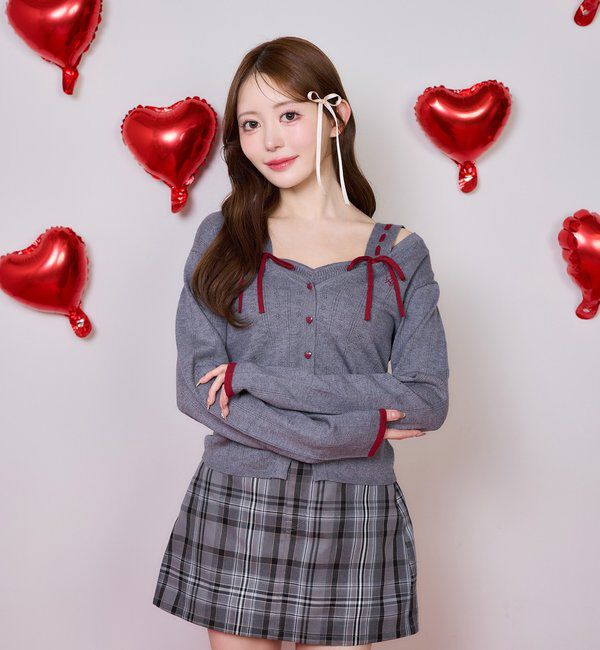  「【Heart collection】ハートポケットミニスカート」|スカート|