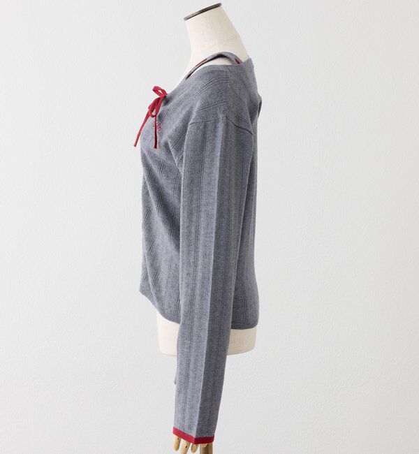  「【Heart collection】ハートボタンビスチェセットカーディガン」|ニット・セーター|