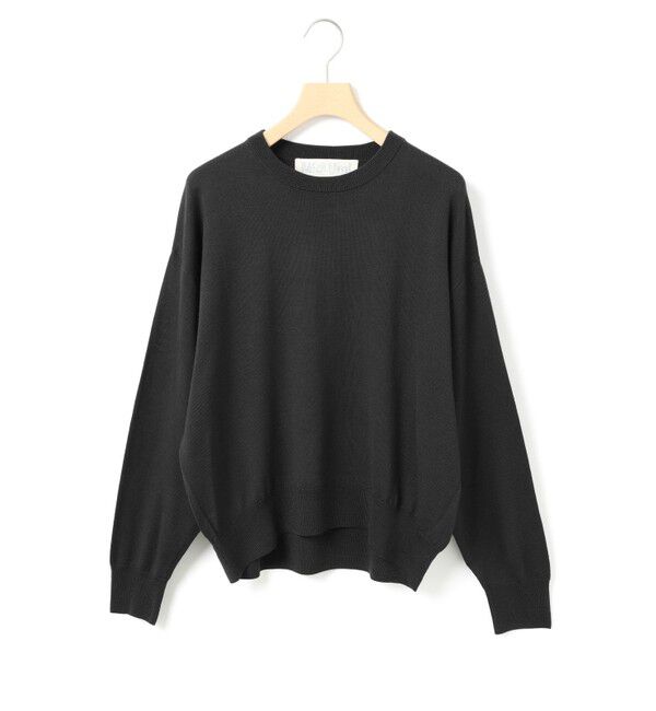 MidiUmi「MidiUmi クルーネックニットプルオーバー」|ニット・セーター|ブラック