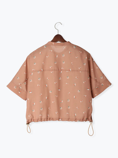 Te chichi TERRASSE「【日比谷花壇コラボ】プリントクロップドシャツ（セットアップ可）」|シャツ・ブラウス|