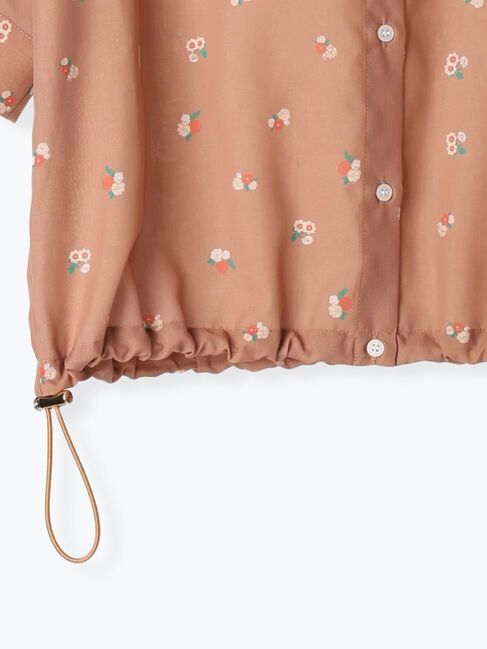 Te chichi TERRASSE「【日比谷花壇コラボ】プリントクロップドシャツ（セットアップ可）」|シャツ・ブラウス|