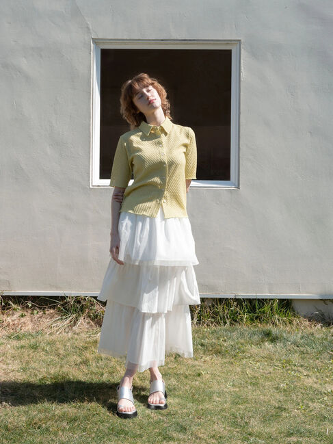 Te chichi TERRASSE「チュールティアードスカート《2025summer catalog item》」|スカート|