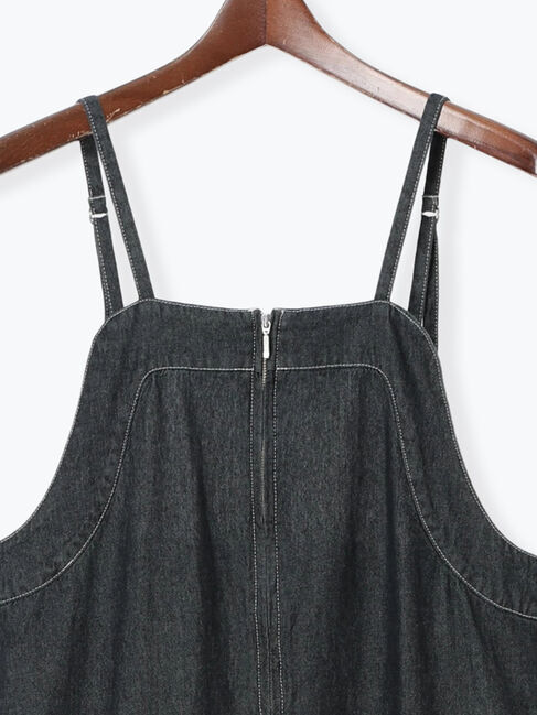 Te chichi TERRASSE「◎フロントジップデニムジャンパースカート」|ワンピース|