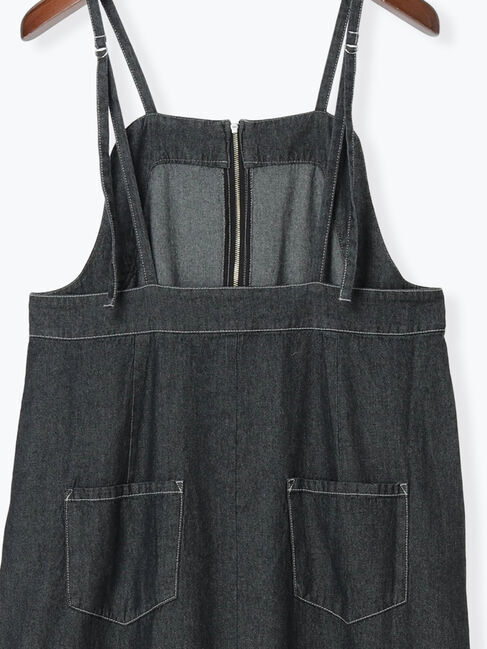 Te chichi TERRASSE「◎フロントジップデニムジャンパースカート」|ワンピース|