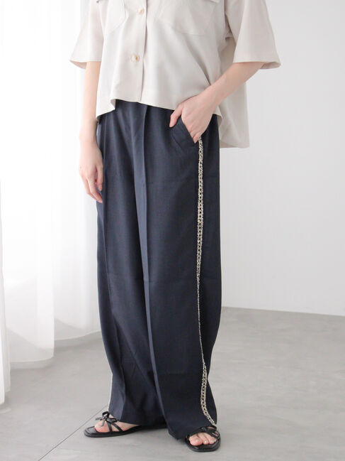 Te chichi TERRASSE「サイドラインストレートパンツ」|その他|
