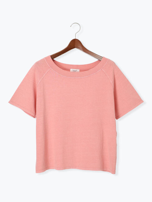 Te chichi TERRASSE「ピグメント加工ボートネックTシャツ」|Tシャツ・カットソー|