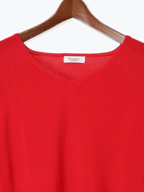 Te chichi TERRASSE「【抗菌防臭】Vネックドルマンニット」|ニット・セーター|