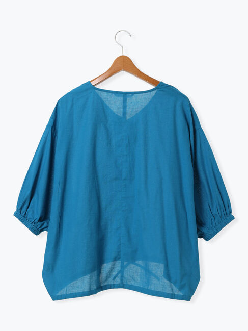 Lugnoncure「裾ドロスト綿麻ブラウス」|シャツ・ブラウス|