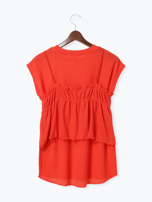 Te chichi TERRASSE「ワッフルビスチェセットTシャツ」|Tシャツ・カットソー|