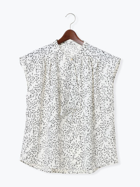 Te chichi TERRASSE「無地/柄アソートボウタイブラウス」|シャツ・ブラウス|オフホワイト