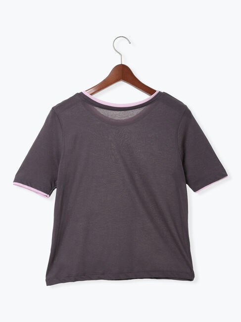 Te chichi「ハーフスリーブレイヤードシアーTOPS」|Tシャツ・カットソー|