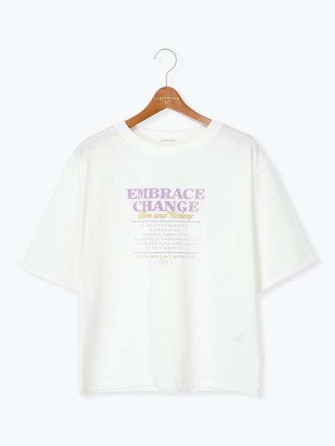 Lugnoncure「かすれロゴプリントTシャツ」|Tシャツ・カットソー|