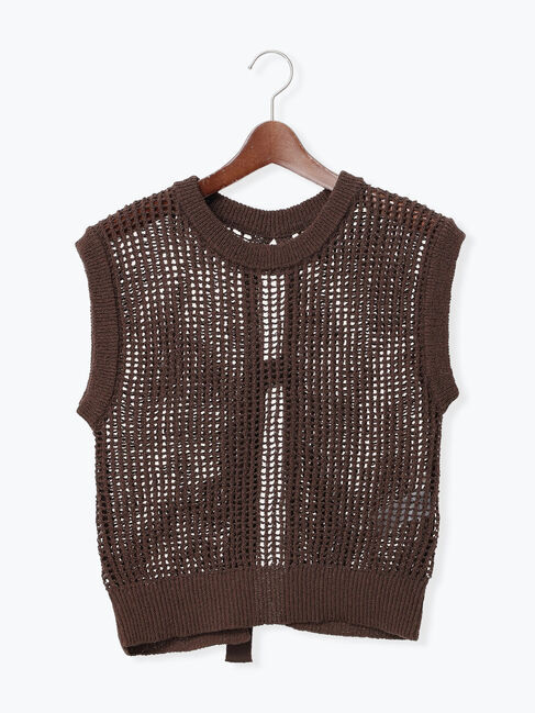 Te chichi「テープヤーンメッシュベスト」|ダウンベスト・ベスト|