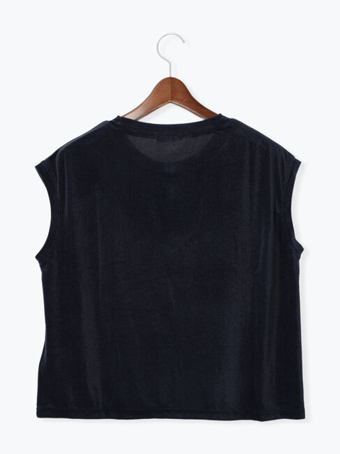 Te chichi「シアーベロアロゴ刺繍TOPS」|Tシャツ・カットソー|