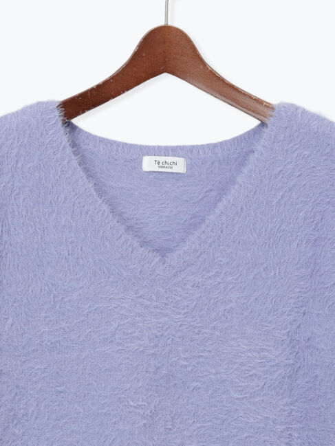 Te chichi TERRASSE「シャギーVネックベスト」|ニット・セーター|