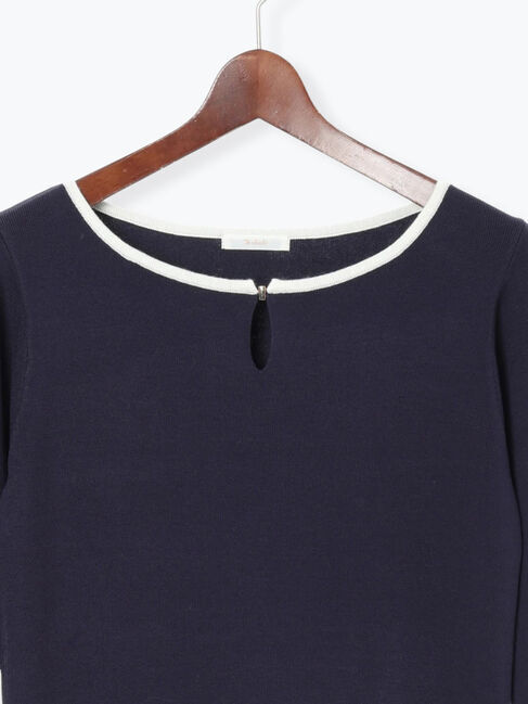 Te chichi「スクエアチャームキーネックプルオーバー」|ニット・セーター|