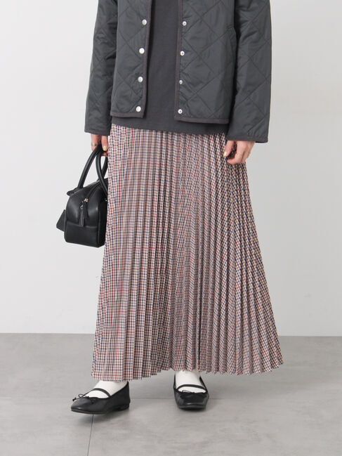 Lugnoncure「【選べる着丈】アソートプリーツスカート」|スカート|ベージュ